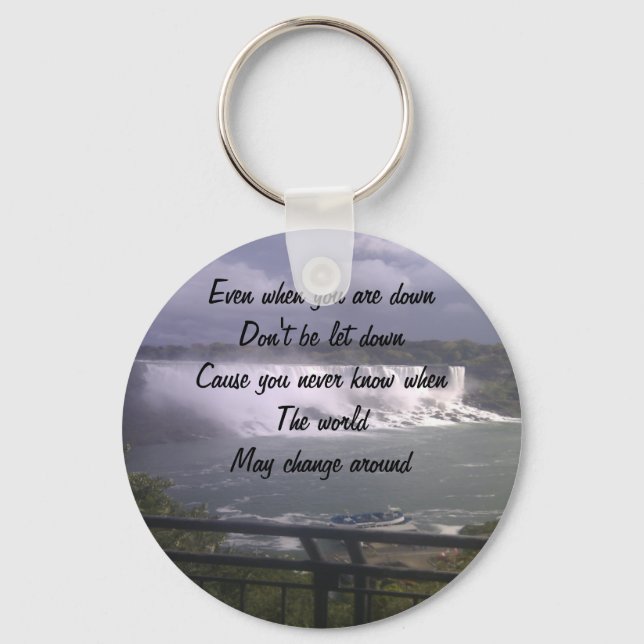 motivational upliftment keychain (Front)