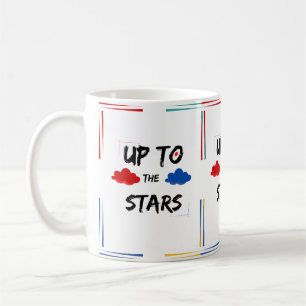 Motivational "Upto the Stars" Colourful Mug