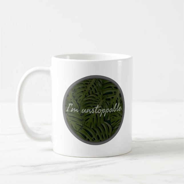 motivational vibes for self improvement coffee mug (Left)