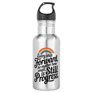"Motivational Water Bottle – Every Step Forward"