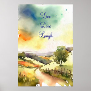Motivational Watercolor Wall Art Poster 93