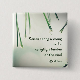 Motivational Wisdom Buddha's Teaching Photography 2 Inch Square Button