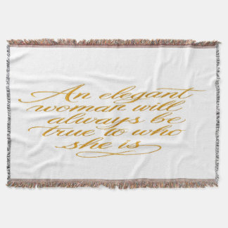 Motivational Women's Quote Blanket
