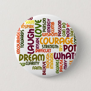 Motivational Words #1 badge 2 Inch Round Button