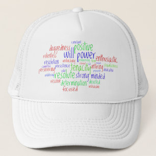 Motivational Words for New Year, Positive Attitude Trucker Hat