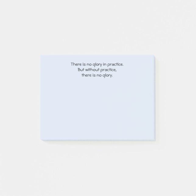 Motivational Words for Practicing and Perservering Post-it Notes (Front)
