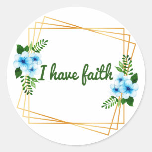 motivational words for work, life and success classic round sticker