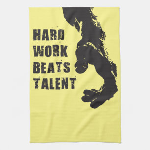 Motivational Words - Hard Work Beats Talent Kitchen Towel