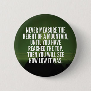 Motivational Words - Mountain 2 Inch Round Button