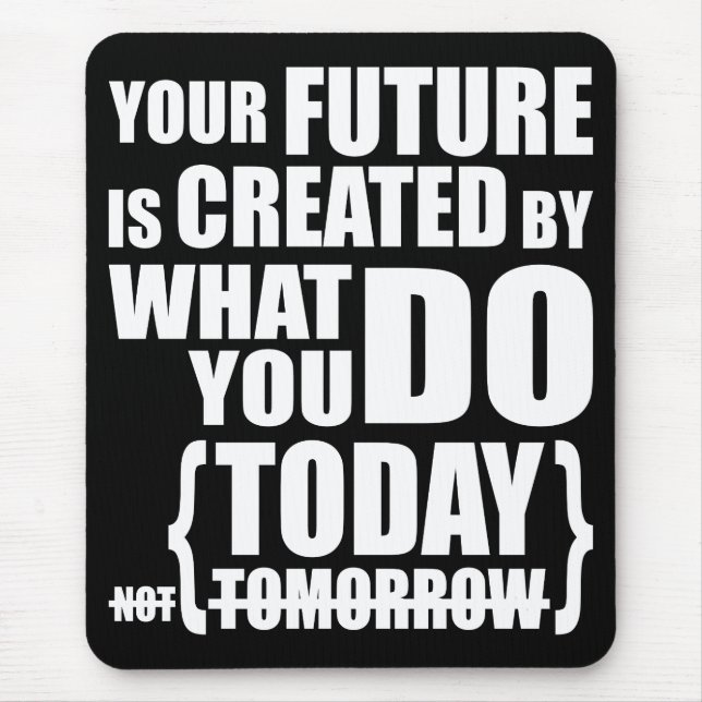 Motivational Words Mouse Pad (Front)