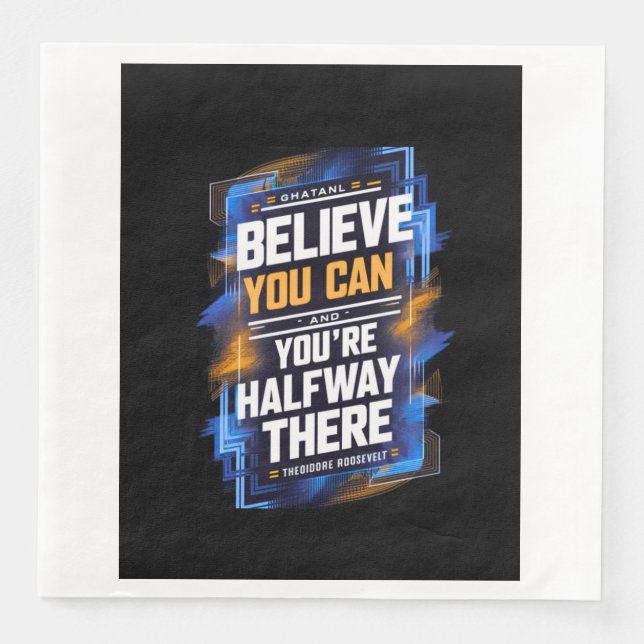 Motivational words napkin (Front)