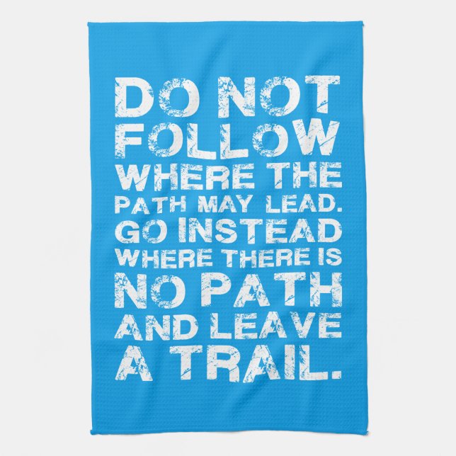 Motivational Words - Path Kitchen Towel (Vertical)