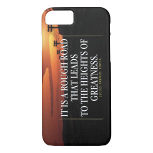 Motivational Words - Rough Road Leads to Greatness iPhone 8/7 Case