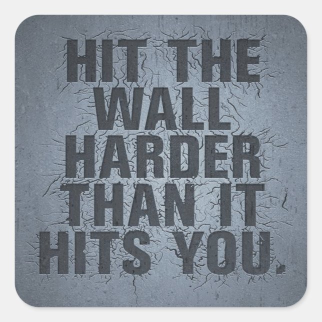 Motivational Words Square Sticker (Front)