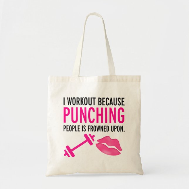"Motivational Workout" Budget TOTE Bag (Front)
