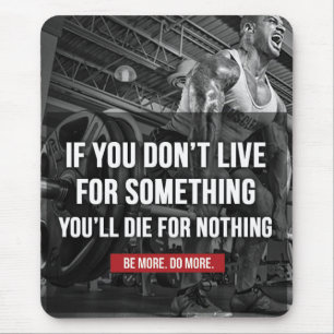 Motivational Workout Words Mouse Pad
