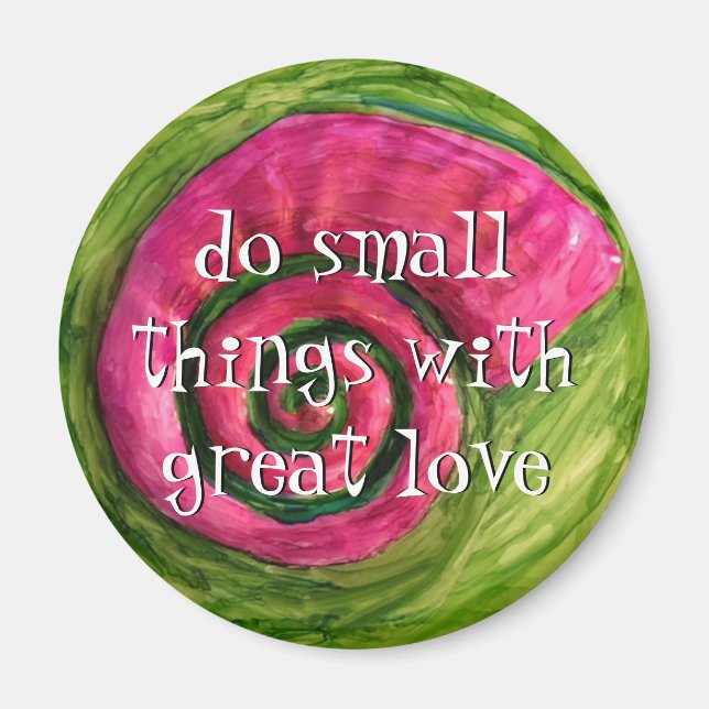 Motivationnel et des mots inspirants Magnet (Devant)