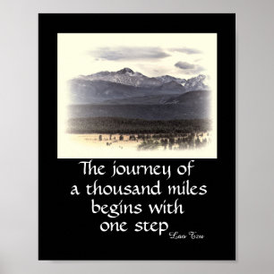 motivationnel nature poster zen citer le voyage