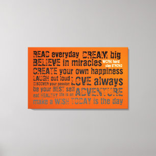 Motivatonal Quotes Canvas Print