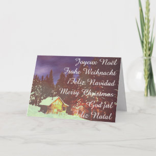 Motive for Christmas winters wonderland Card