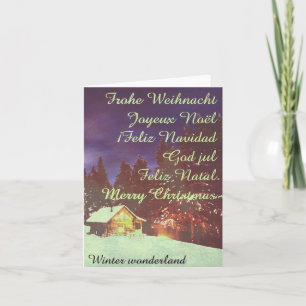 Motive for Christmas winters wonderland Holiday Card