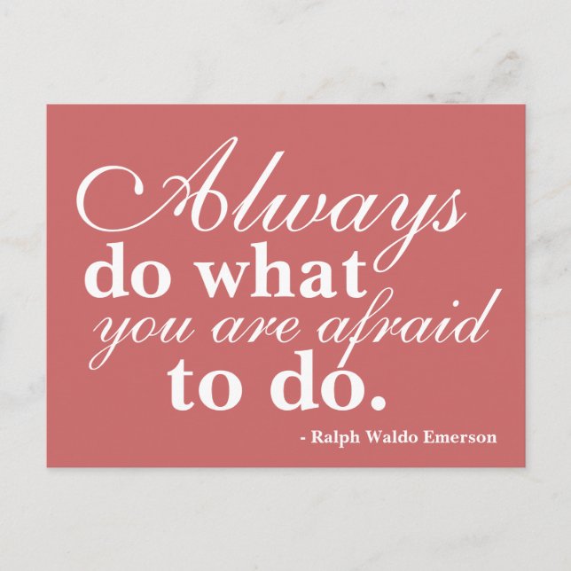 motiver, inspirer, encourager, carte postale (Devant)