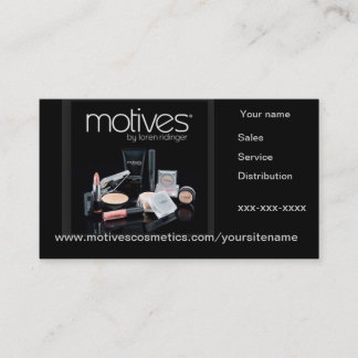 Motives Distributor business card with appointment
