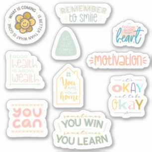 Motivez-Vous ! 10 Sticker Motivational Pack