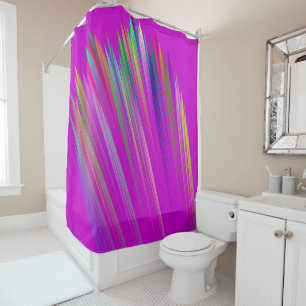 Motley abstract stripes on fuchsia color