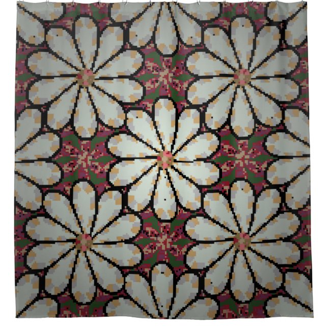 Motley illustration. Small colourful flowers. Spri (Front)