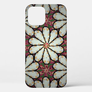 Motley illustration. Small colourful flowers. Spri iPhone 12 Case