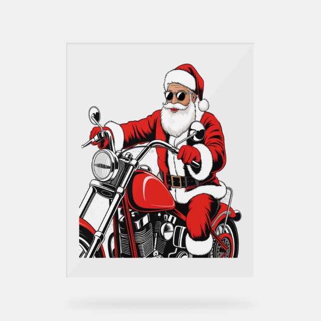 Moto à cheval père Noël (Recto)