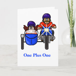 Moto à équitation couple avec carte latérale