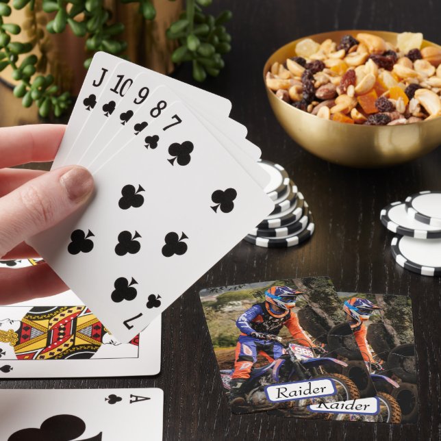  Moto Bike Raider  Playing Cards (In Situ)