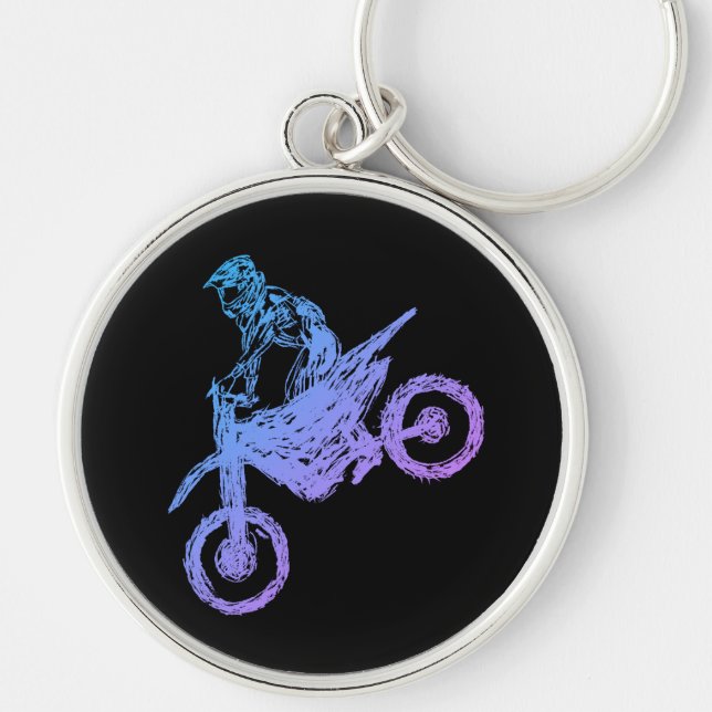 Moto Cross Keychain (Front)