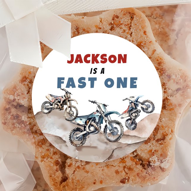 Moto Dirt Vélo Anniversaire Sticker (Créateur téléchargé)