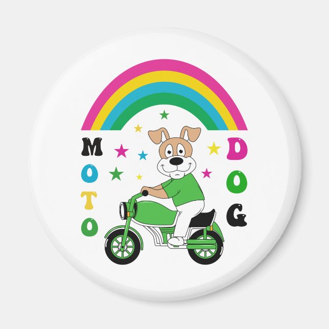Moto Dog Magnet (Front)