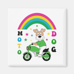 Moto Dog Magnet