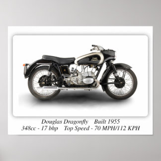Moto Douglas Dragonfly - Poster A3