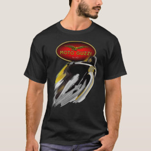 Moto Guzzi Celebrating 100 Years Colour Logo Type  T-Shirt