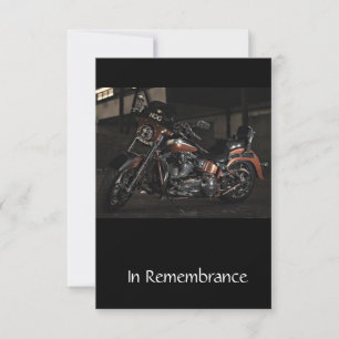 Moto Invitation du service commémoratif