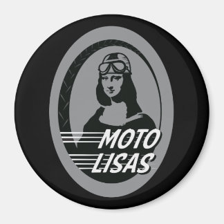 Moto Lisas Round Magnet (various sizes available)