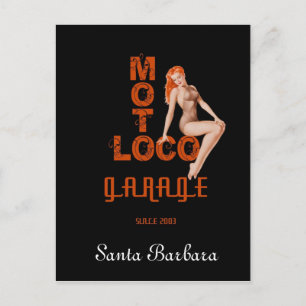 Moto Loco "Santa Barbara" Postcard