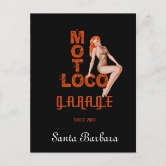 Moto Loco "Santa Barbara" Postcard