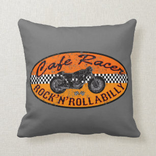 Moto madness throw pillow