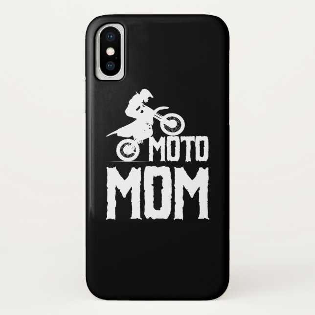 Moto Mom Motorcross Case-Mate iPhone Case (Back)