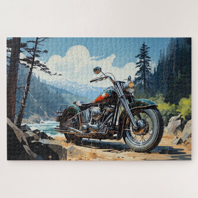 Moto par Mountain Stream Jigsaw Puzzle (Horizontal)