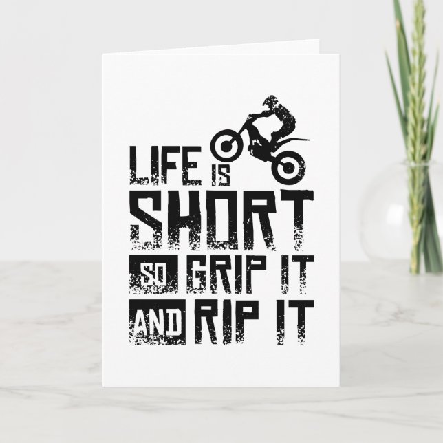 Moto Trial Bike Card (Front)