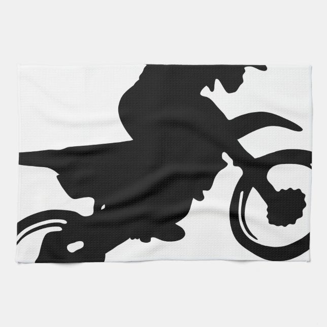 moto trial.png kitchen towel (Horizontal)