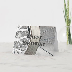 Moto Wheel Bonne Carte Anniversaire